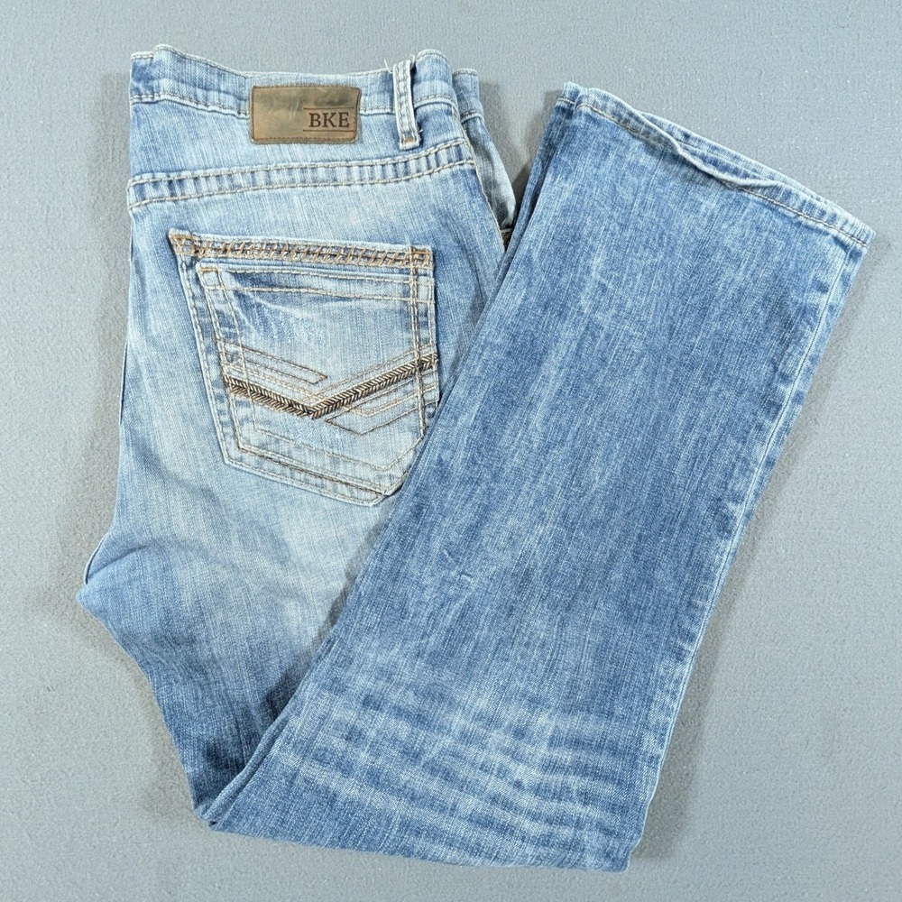 BKE Derek Bootleg‎ Jeans Mens 36R Light Wash Denim Blue Classic Fit
